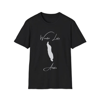 Alaska  Wonder  Lake  T-shirt  front  position  view  from  front  black.webp