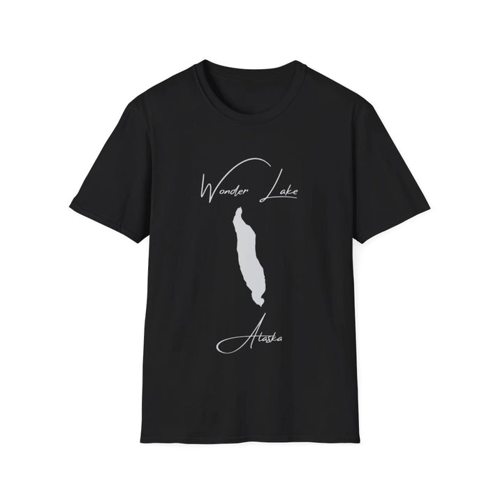 Alaska  Wonder  Lake  T-shirt  front  position  view  from  front  black.webp