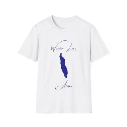 Alaska  Wonder  Lake  T-shirt  front  position  view  from  front  white.webp