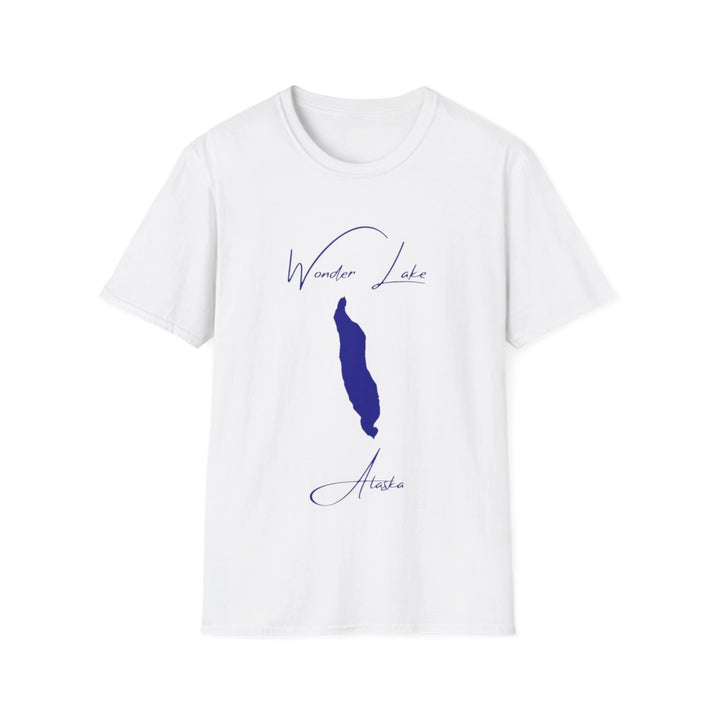 Alaska  Wonder  Lake  T-shirt  front  position  view  from  front  white.webp