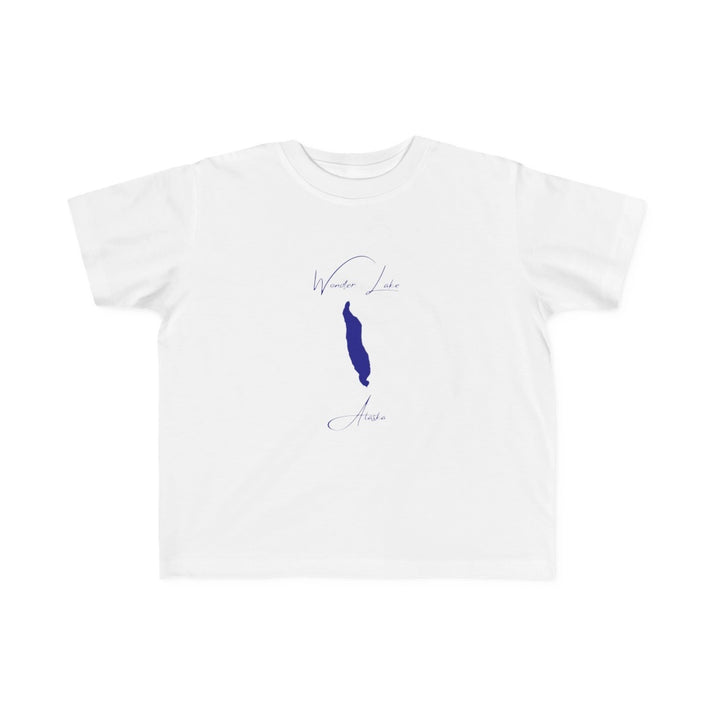 Alaska  Wonder  Lake  Toddler  T-shirt  front  position  view  from  front  white.webp