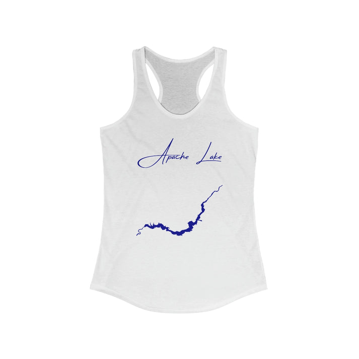 Arizona  Apache  Lake  Racerback-Tank  front  position  view  from  front  solid  white.webp