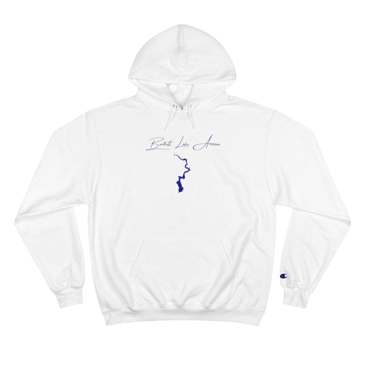 Arizona  Bartlett  Lake  Hoodie  front  position  view  from  front  white.webp
