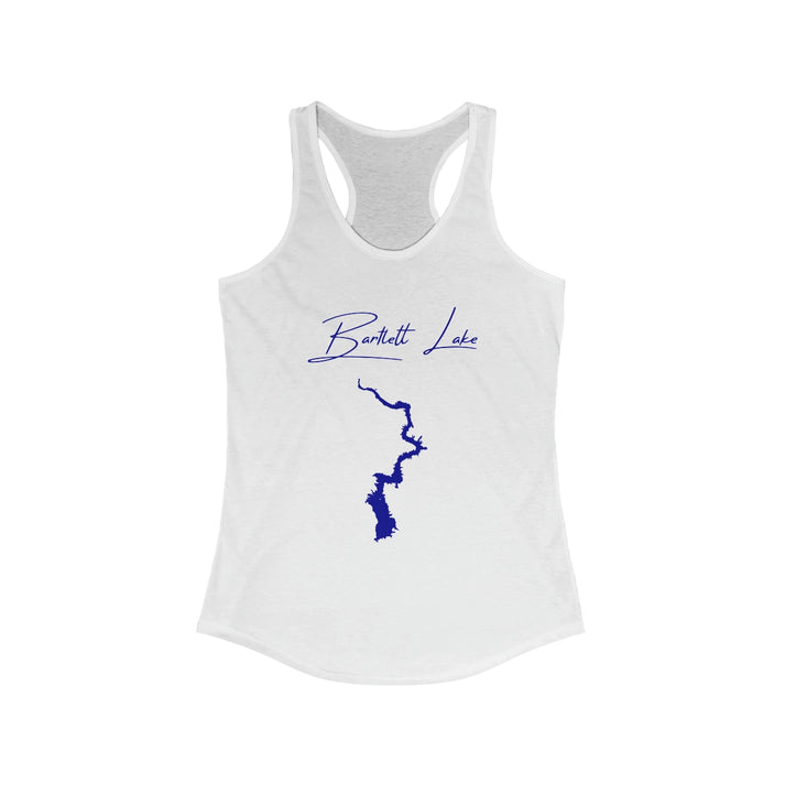 Arizona  Bartlett  Lake  Racerback-Tank  front  position  view  from  front  solid  white.webp