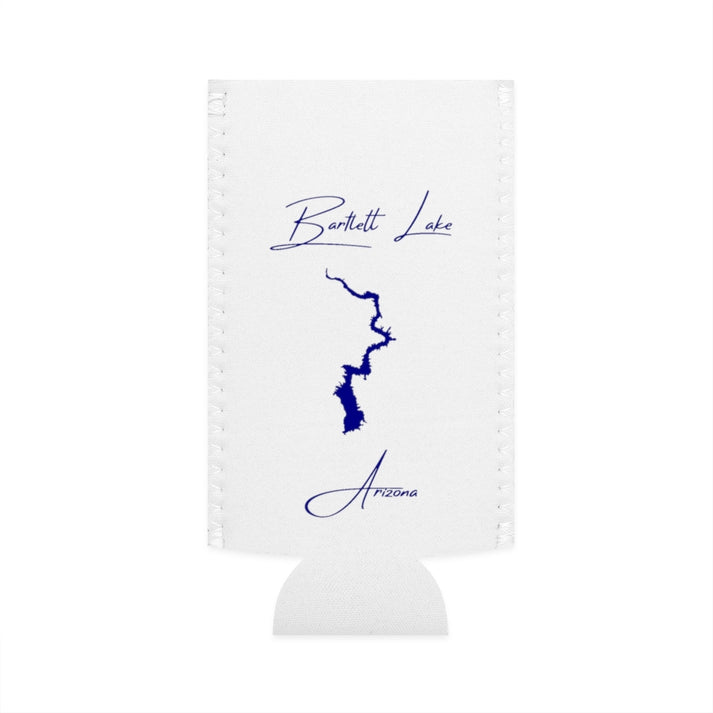Arizona  Bartlett  Lake  Slim  Can  Koozie  front  position  view  from  flat-front  white.webp