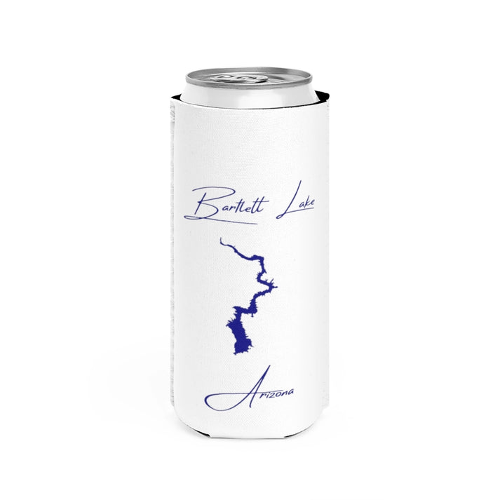 Arizona  Bartlett  Lake  Slim  Can  Koozie  front  position  view  from  front  white.webp
