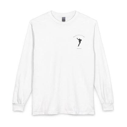 Arizona  Black  Canyon  Lake  Long  Sleeve  Fishing  T-shirt  front  position  view  from  front  white.webp
