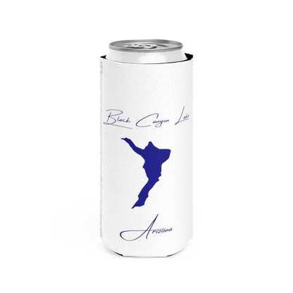 Arizona  Black  Canyon  Lake  Slim  Can  Koozie  front  position  view  from  front  white.webp