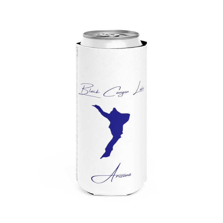 Arizona  Black  Canyon  Lake  Slim  Can  Koozie  front  position  view  from  front  white.webp