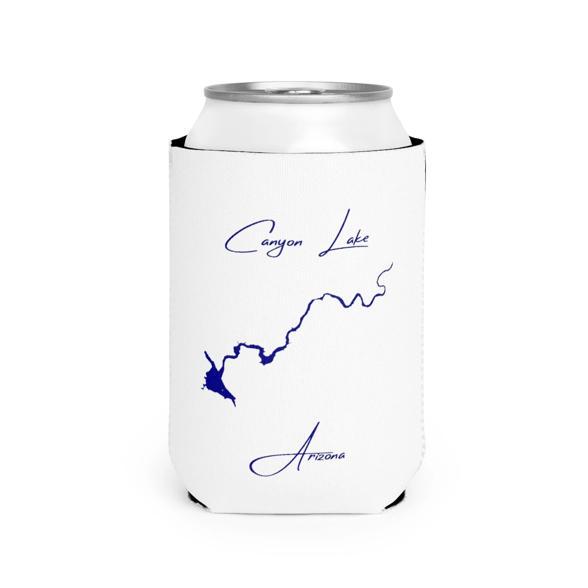 Arizona  Canyon  Lake  Can  Koozie  front  position  view  from  front-2  white.webp