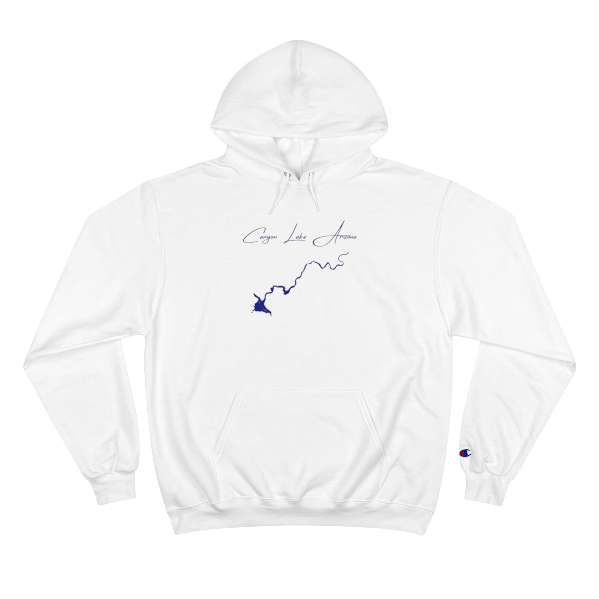 Arizona  Canyon  Lake  Hoodie  front  position  view  from  front  white.webp