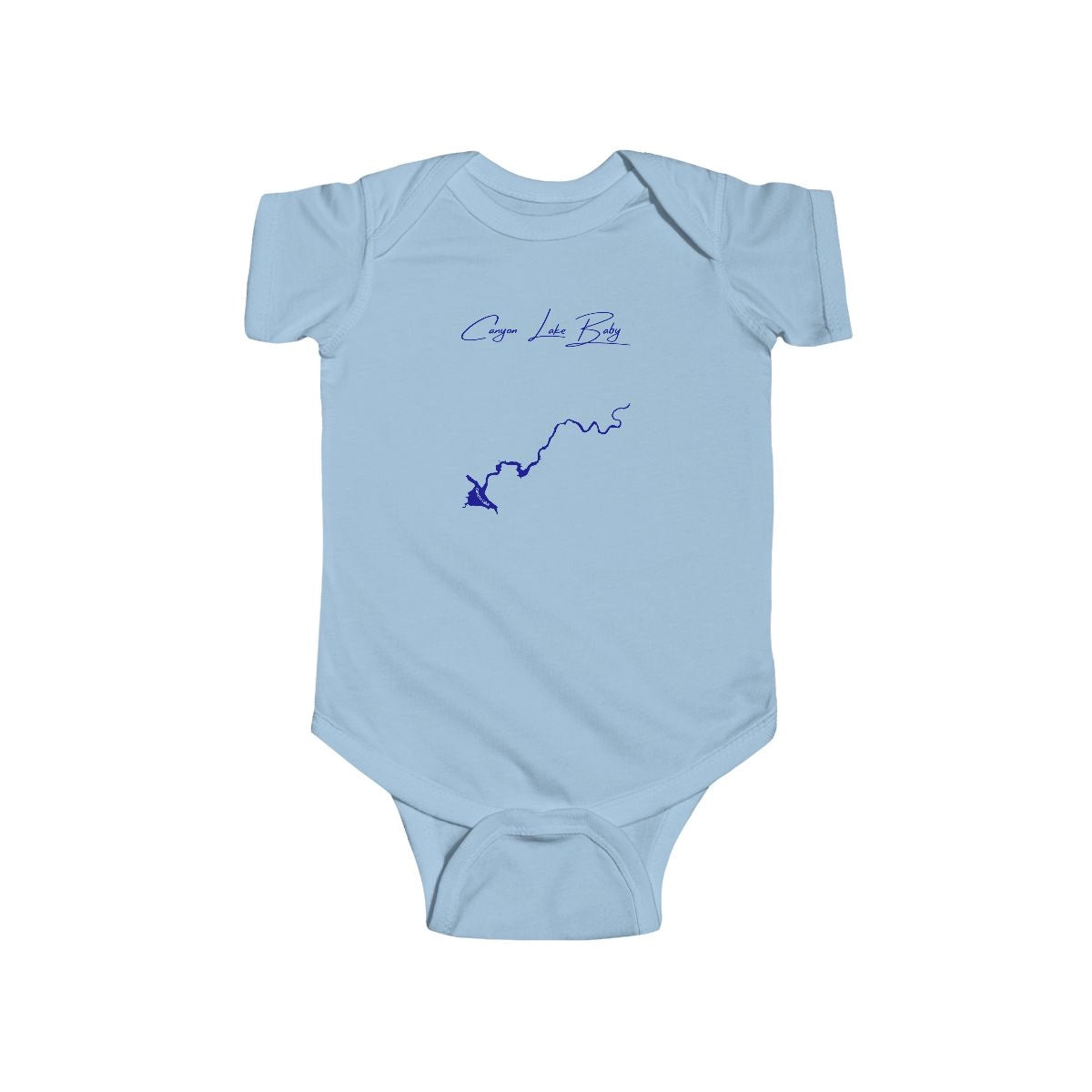 Arizona  Canyon  Lake  Onesie  front  position  view  from  front  light  blue.webp