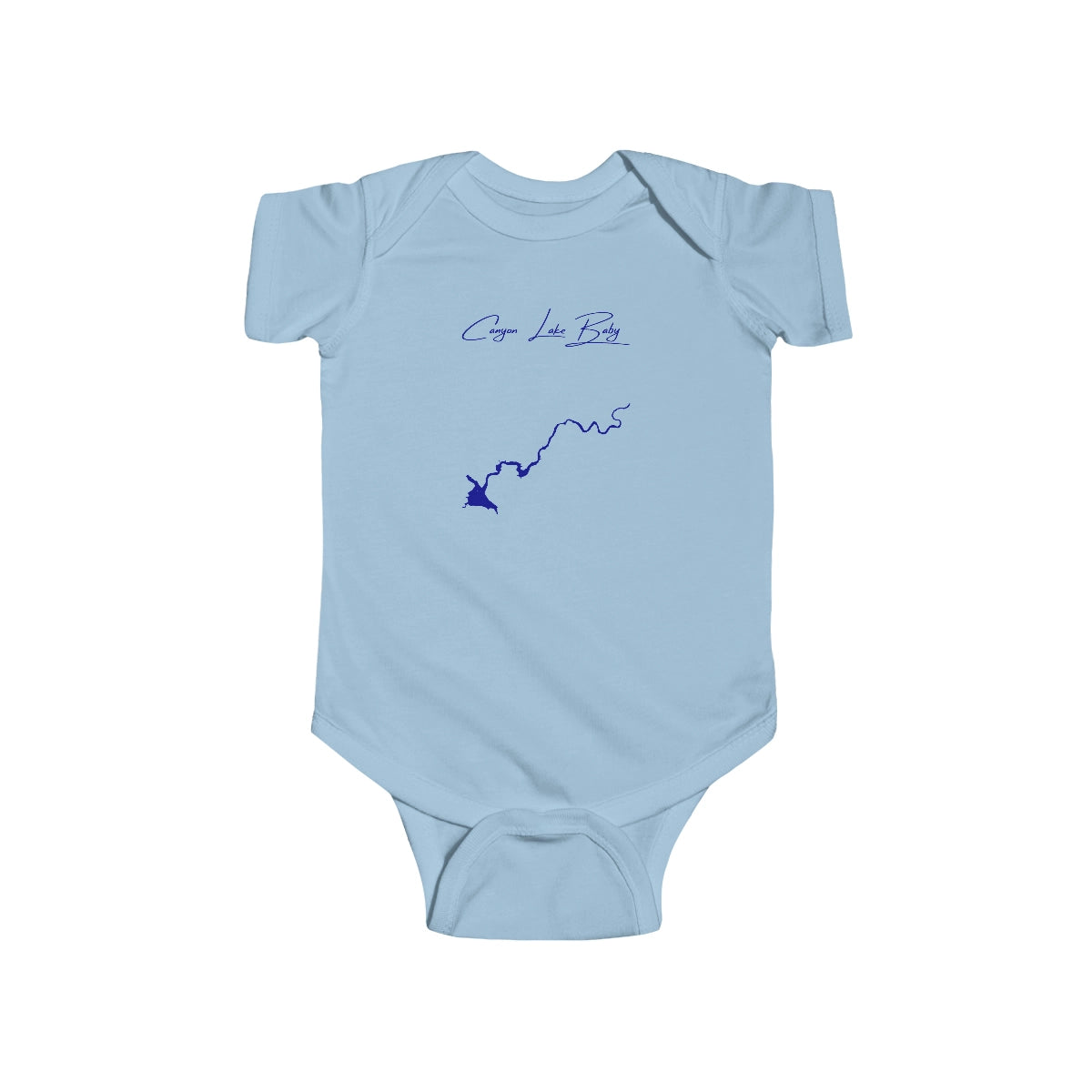 Arizona  Canyon  Lake  Onesie  front  position  view  from  front  light  blue.webp