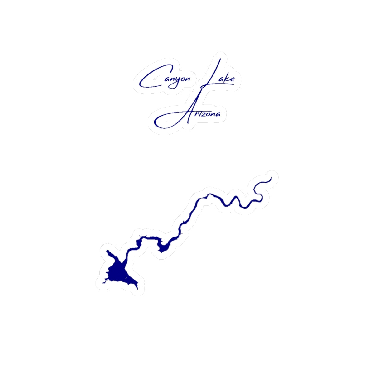 Arizona  Canyon  Lake  Vinyl  Decal  other  position  view  from  front  4  x  6.webp