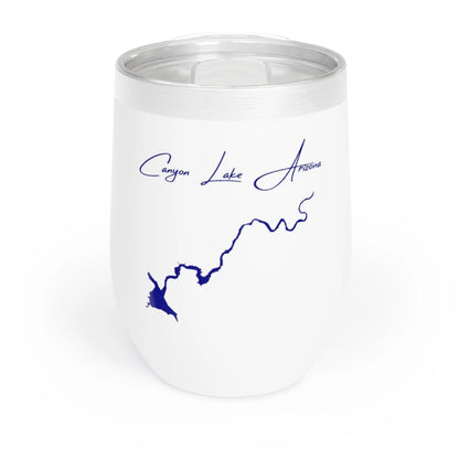 Arizona  Canyon  Lake  Wine  Tumbler  front  position  view  from  front  white.webp