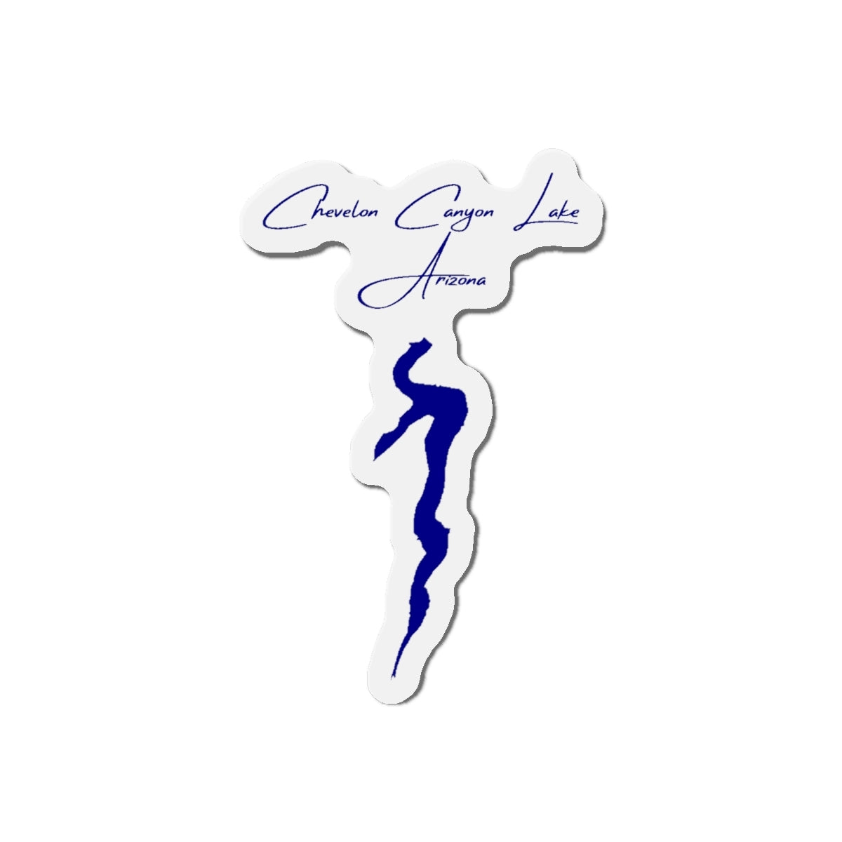 Arizona  Chevelon  Canyon  Lake  Die  Cut  Magnet  front  position  view  from  front  4  x  4.webp