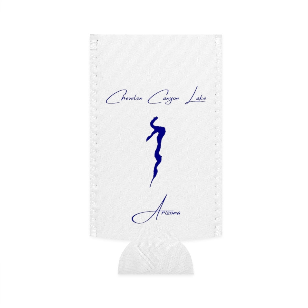 Arizona  Chevelon  Canyon  Lake  Slim  Can  Koozie  front  position  view  from  flat-front  white.webp