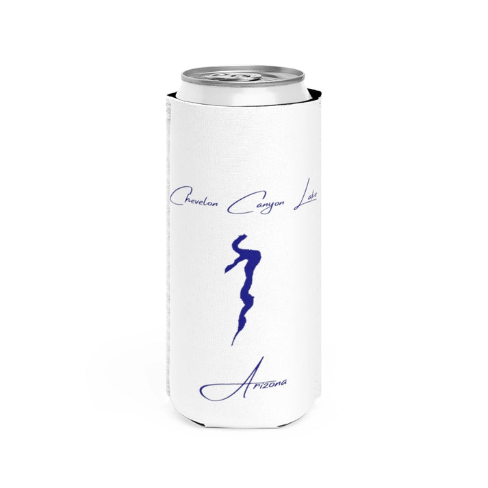 Arizona  Chevelon  Canyon  Lake  Slim  Can  Koozie  front  position  view  from  front  white.webp