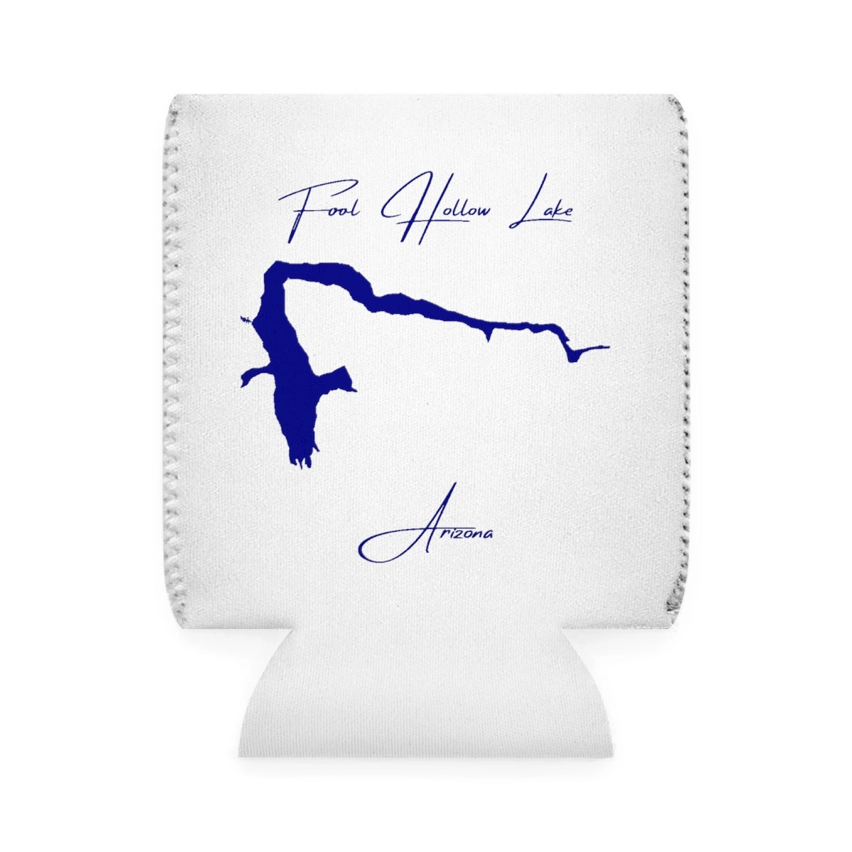 Arizona  Fool  Hollow  Lake  Can  Koozie  front  position  view  from  front-1  white.webp