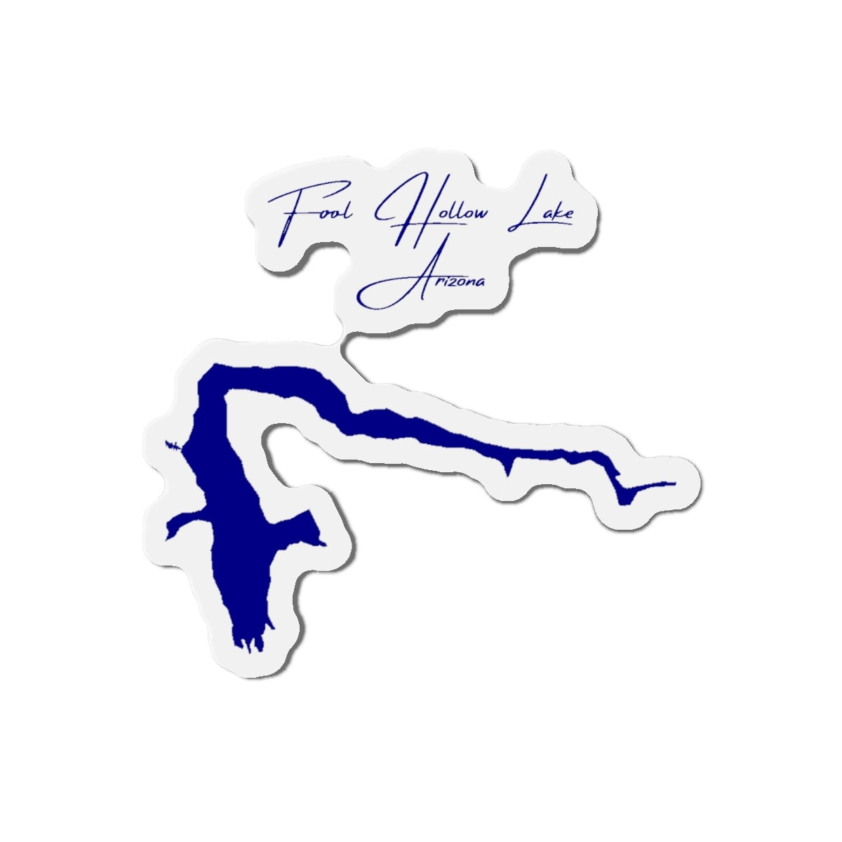 Arizona  Fool  Hollow  Lake  Die  Cut  Magnet  front  position  view  from  front  4  x  4.webp