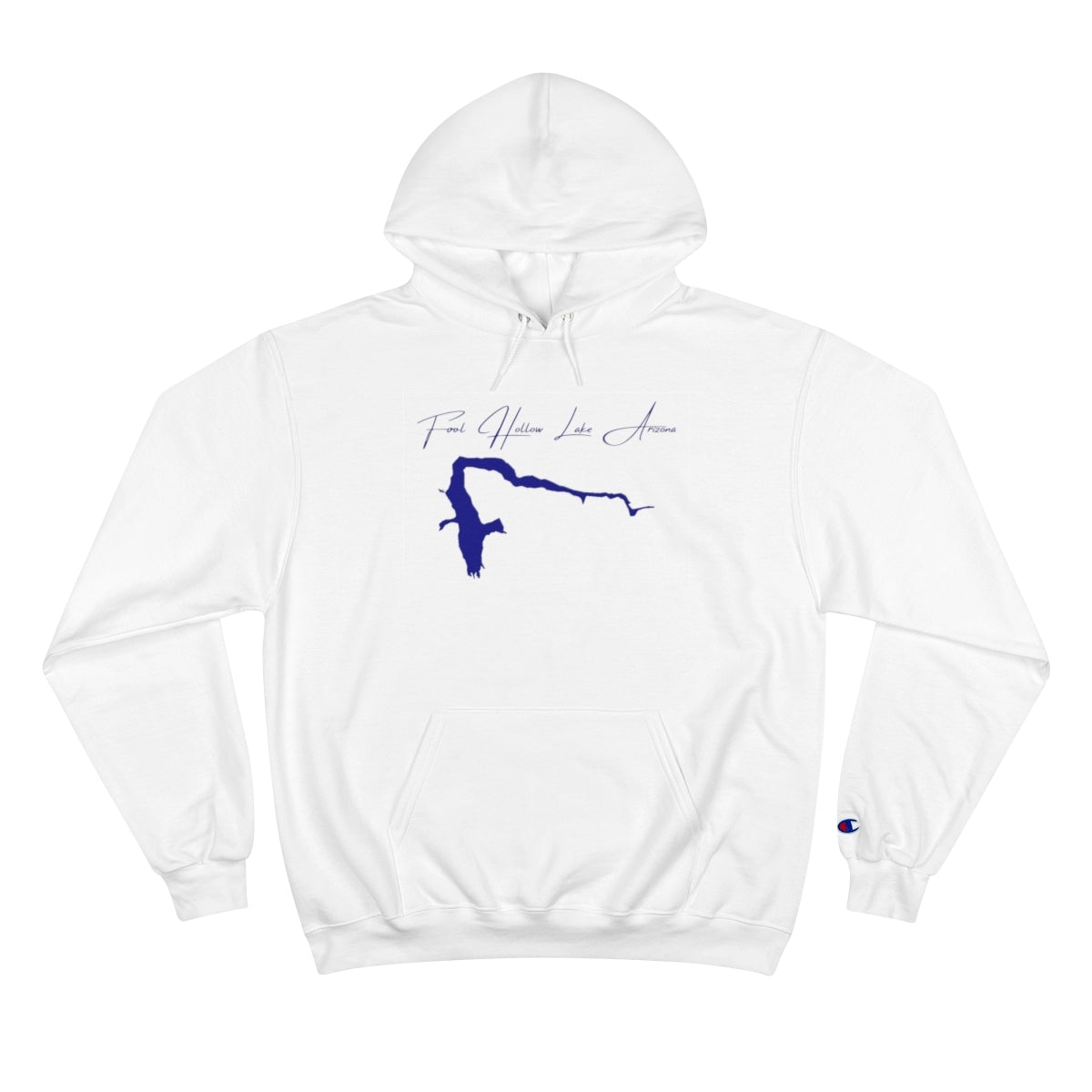 Arizona  Fool  Hollow  Lake  Hoodie  front  position  view  from  front  white.webp