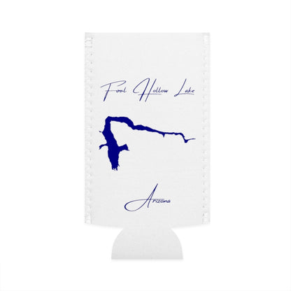 Arizona  Fool  Hollow  Lake  Slim  Can  Koozie  front  position  view  from  flat-front  white.webp