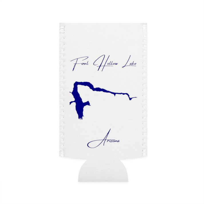 Arizona  Fool  Hollow  Lake  Slim  Can  Koozie  front  position  view  from  flat-front  white.webp