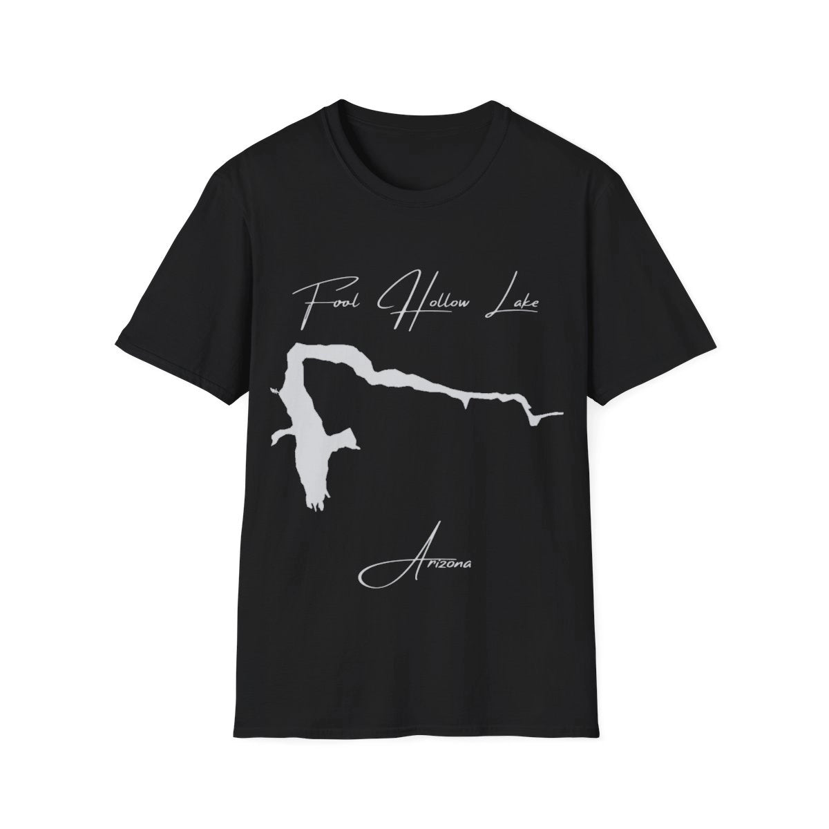Arizona  Fool  Hollow  Lake  T-shirt  front  position  view  from  front  black.webp