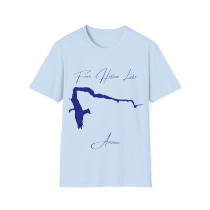 Arizona  Fool  Hollow  Lake  T-shirt  front  position  view  from  front  light  blue.webp