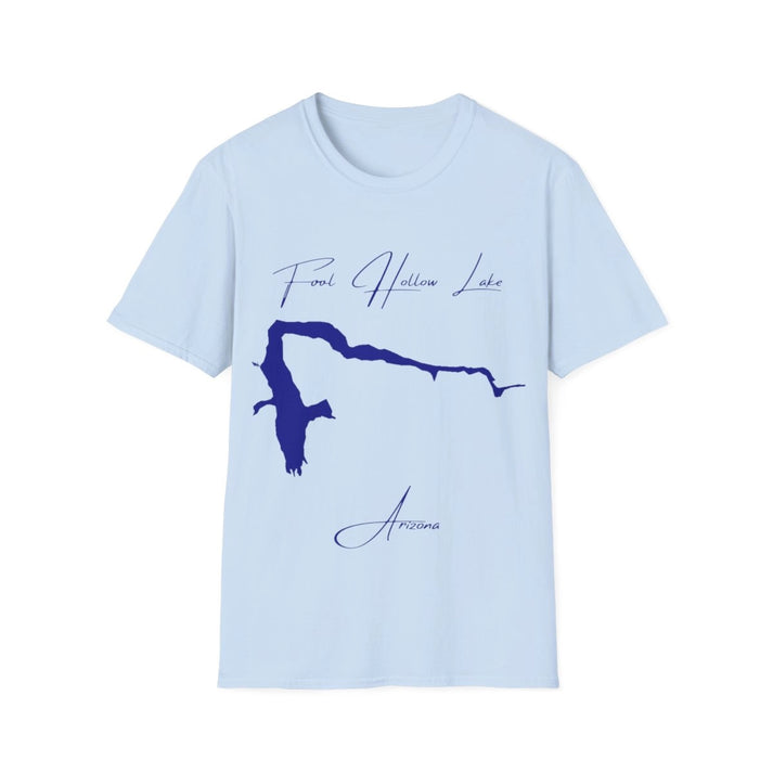 Arizona  Fool  Hollow  Lake  T-shirt  front  position  view  from  front  light  blue.webp