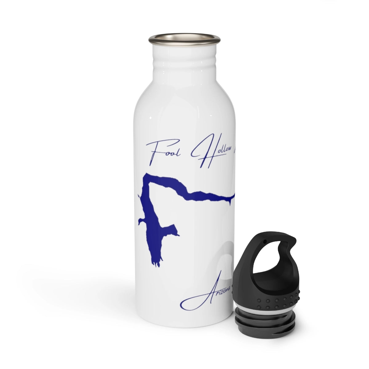 Arizona  Fool  Hollow  Lake  Water  bottle  other  position  view  from  open  white.webp