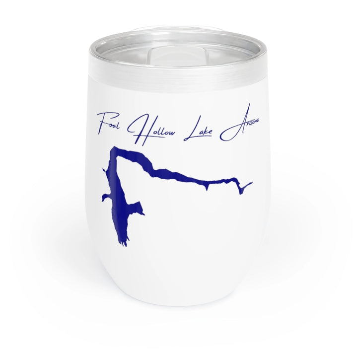 Arizona  Fool  Hollow  Lake  Wine  Tumbler  front  position  view  from  front  white.webp