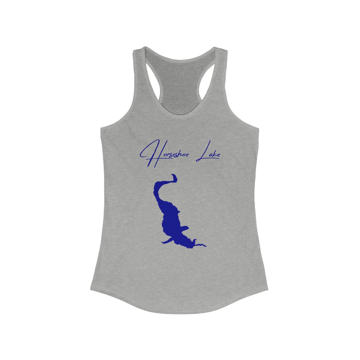 Arizona  Horseshoe  Lake  Racerback-Tank  front  position  view  from  front  heather  grey.webp
