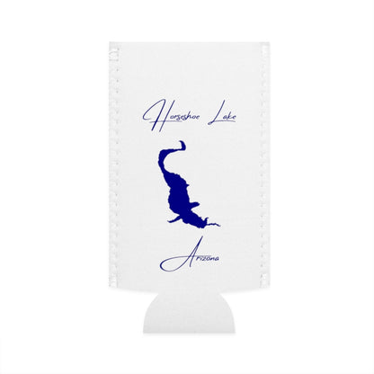 Arizona  Horseshoe  Lake  Slim  Can  Koozie  front  position  view  from  flat-front  white.webp