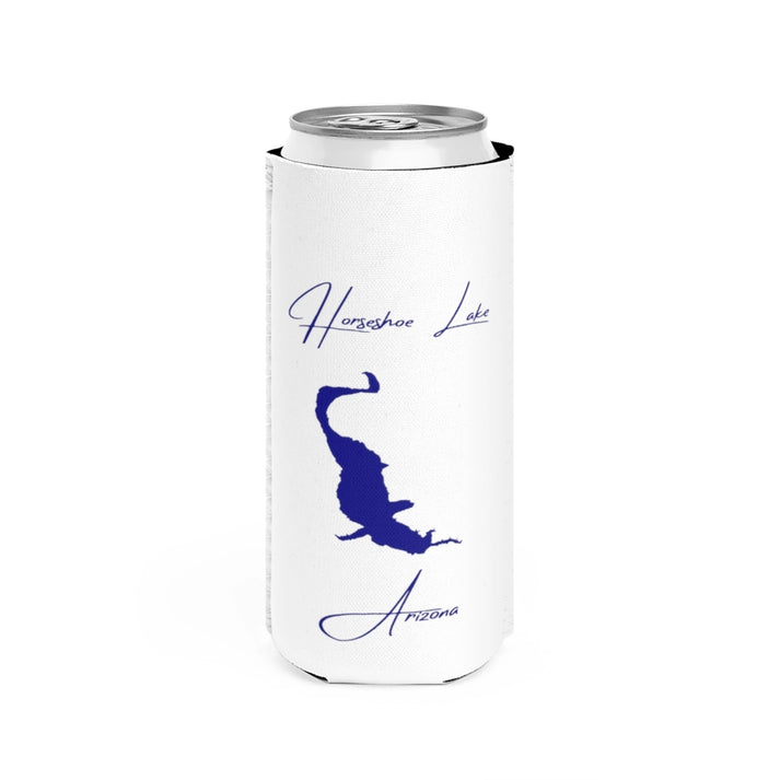 Arizona  Horseshoe  Lake  Slim  Can  Koozie  front  position  view  from  front  white.webp