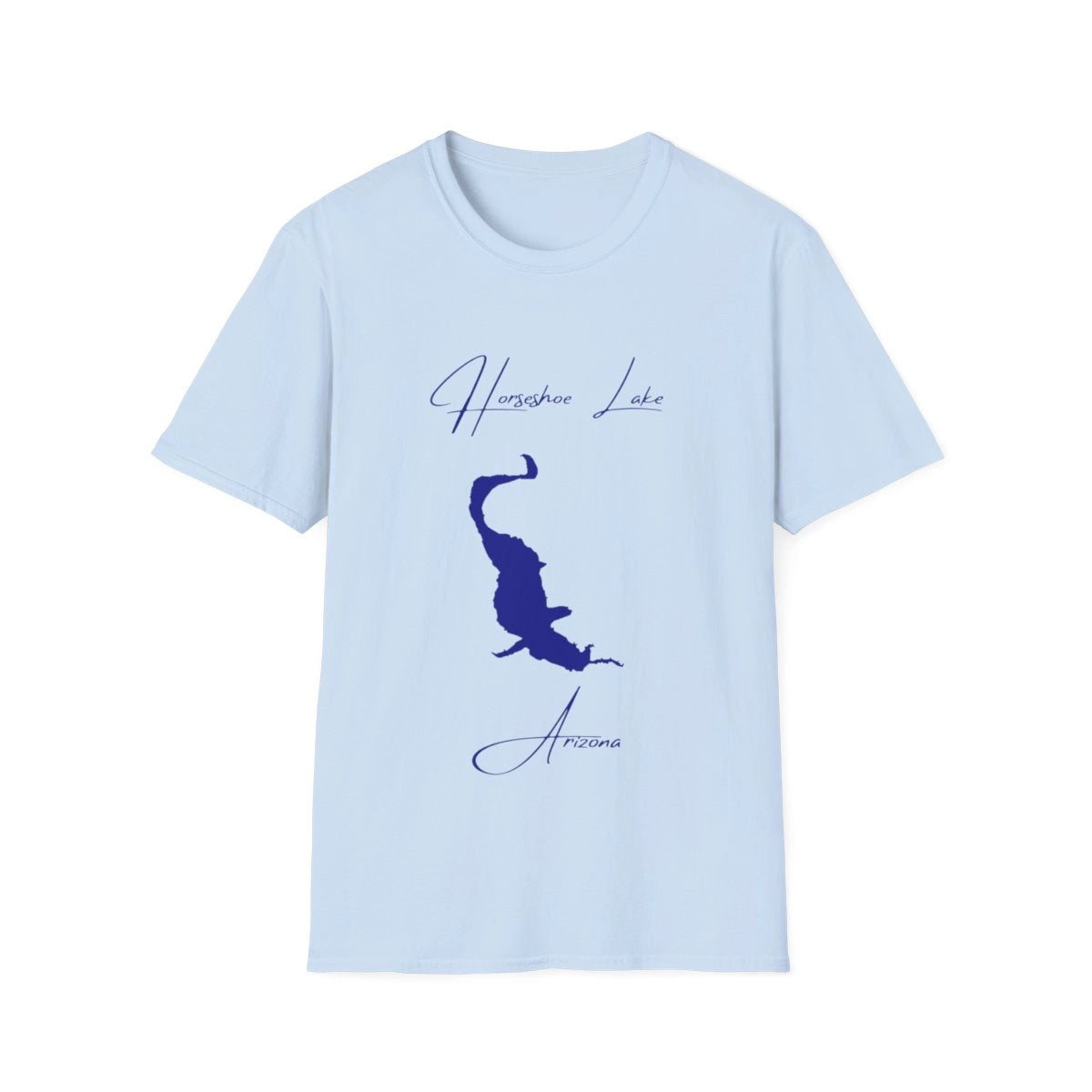 Arizona  Horseshoe  Lake  T-shirt  front  position  view  from  front  light  blue.webp