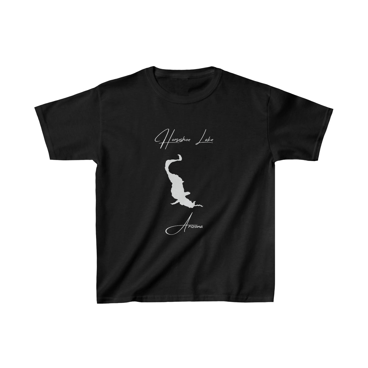 Arizona  Horseshoe  Lake  Youth  T-shirt  front  position  view  from  front  black.webp