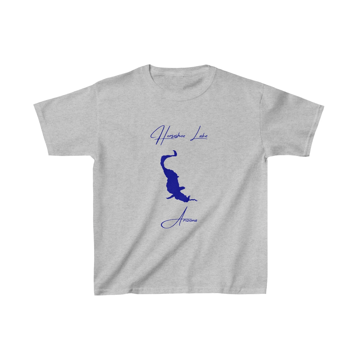 Arizona  Horseshoe  Lake  Youth  T-shirt  front  position  view  from  front  sport  grey.webp