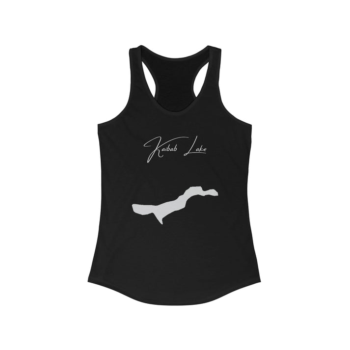 Arizona  Kaibab  Lake  Racerback-Tank  front  position  view  from  front  solid  black.webp