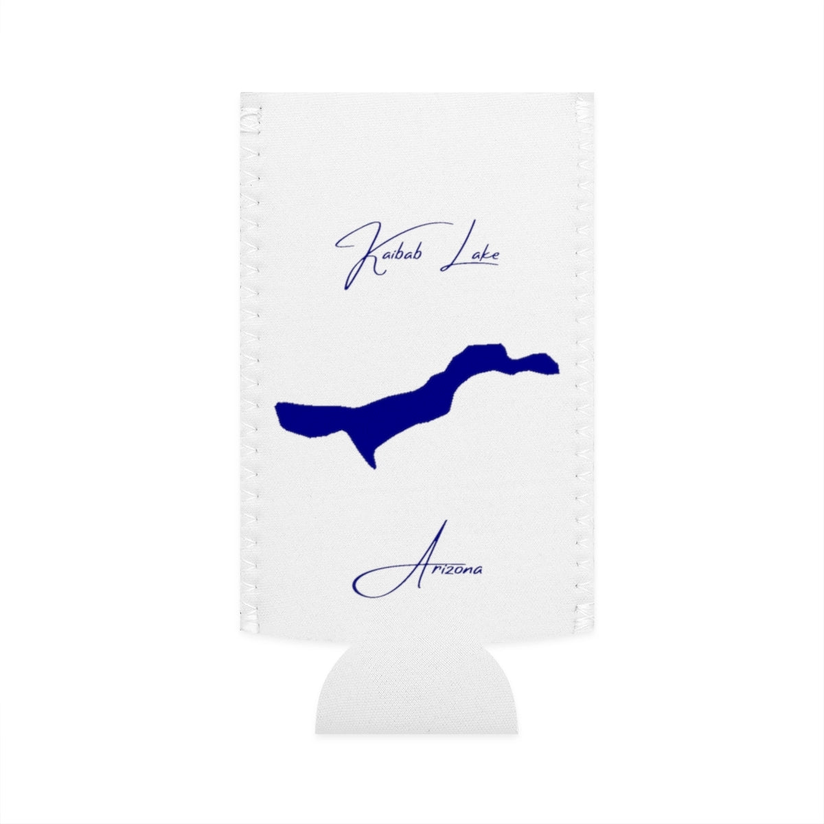 Arizona  Kaibab  Lake  Slim  Can  Koozie  front  position  view  from  flat-front  white.webp