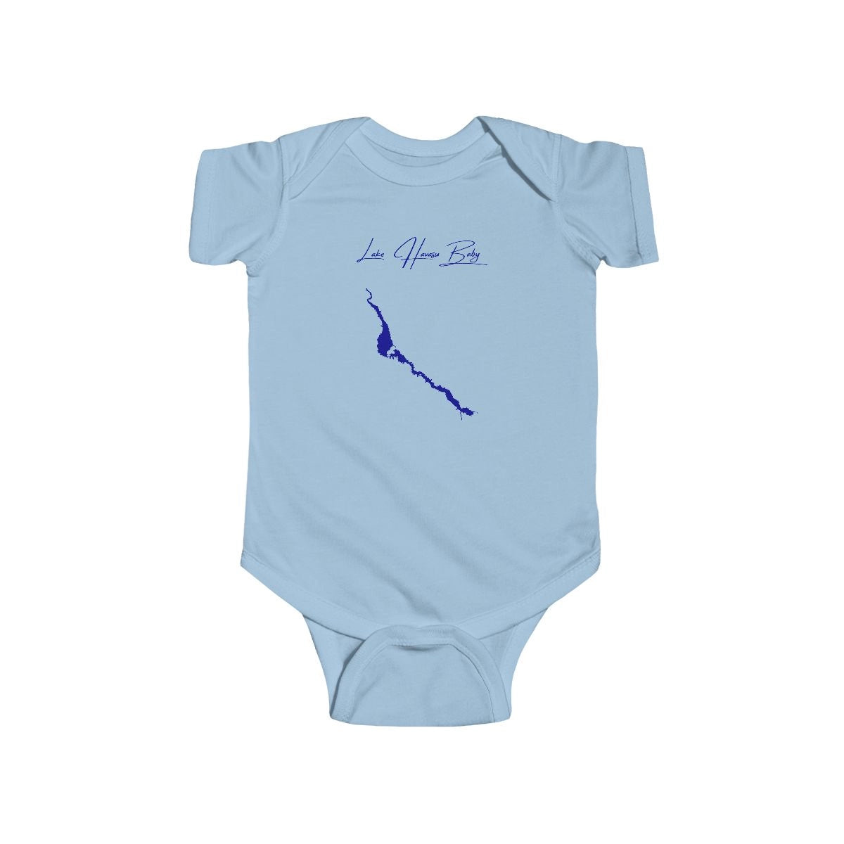 Arizona  Lake  Havasu  Onesie  front  position  view  from  front  light  blue.webp