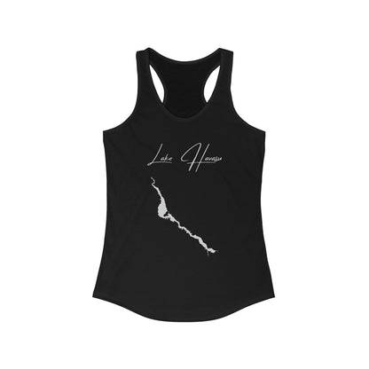 Arizona  Lake  Havasu  Racerback-Tank  front  position  view  from  front  solid  black.webp
