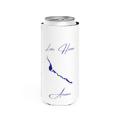 Arizona  Lake  Havasu  Slim  Can  Koozie  front  position  view  from  front  white.webp