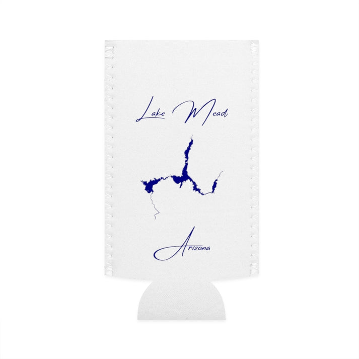 Arizona  Lake  Mead  Slim  Can  Koozie  front  position  view  from  flat-front  white.webp