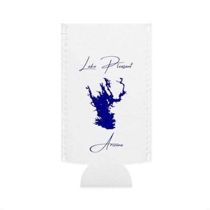 Arizona  Lake  Pleasant  Slim  Can  Koozie  front  position  view  from  flat-front  white.webp