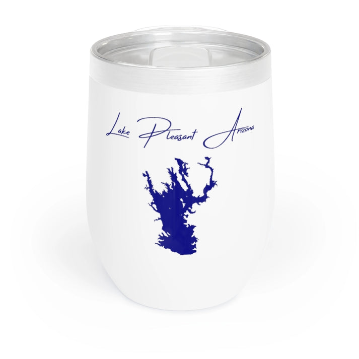 Arizona  Lake  Pleasant  Wine  Tumbler  front  position  view  from  front  white.webp