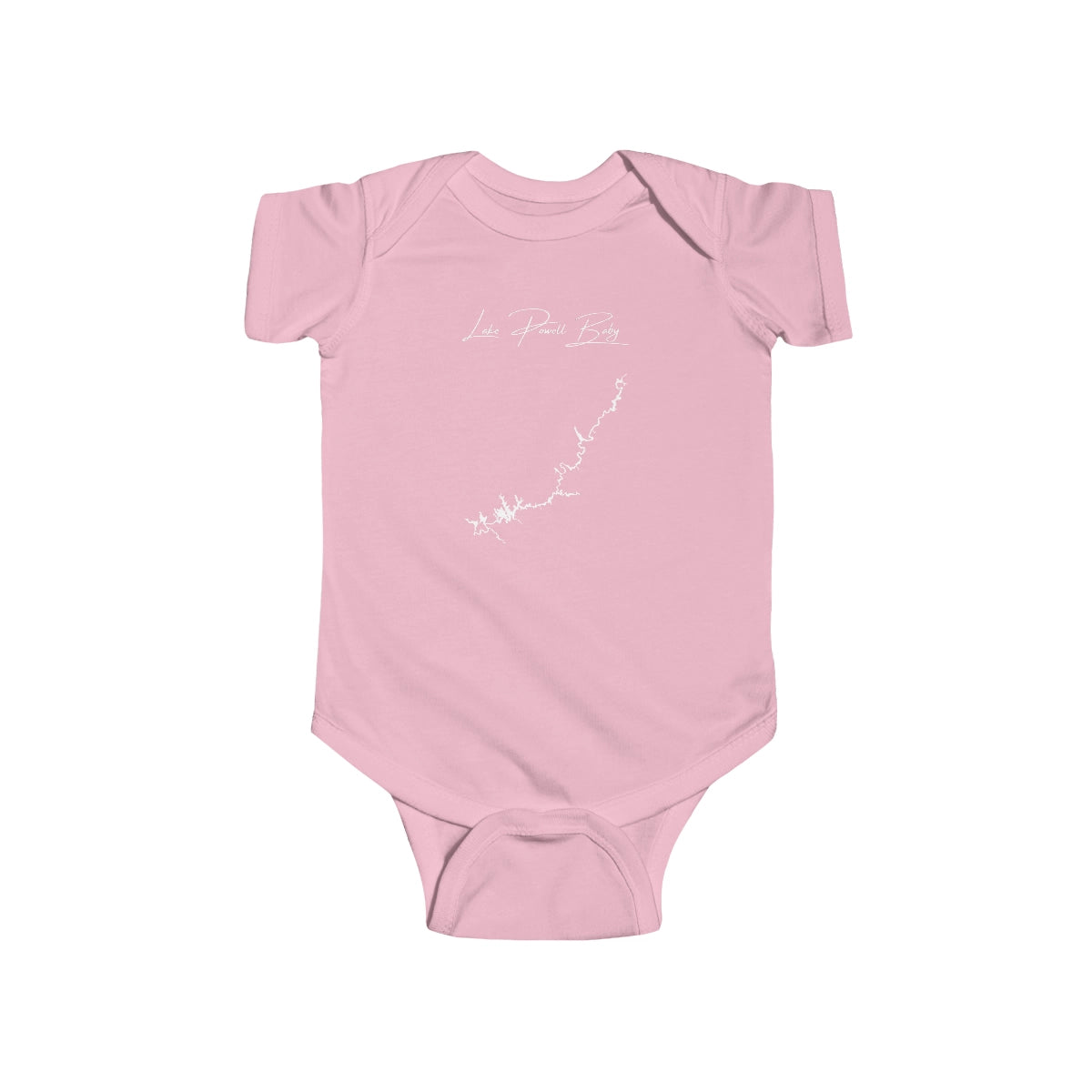 Arizona  Lake  Powell  Onesie  front  position  view  from  front  pink.webp