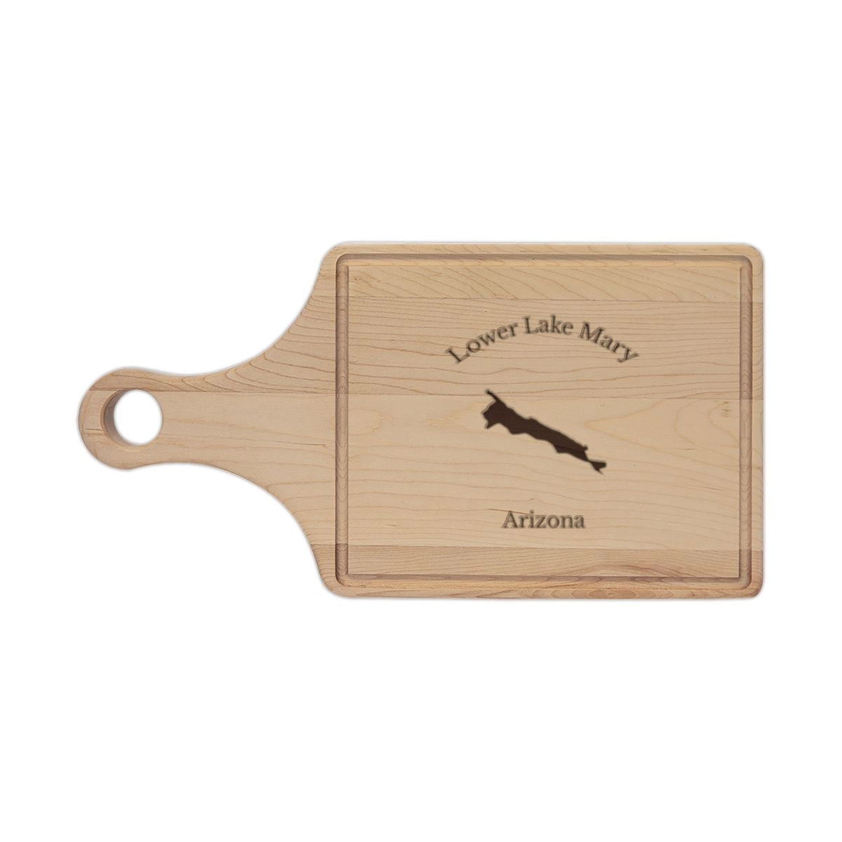 Arizona  Lower  Lake  Mary  Engraved  Cutting  Board  front  position  view  from  front  maple.webp