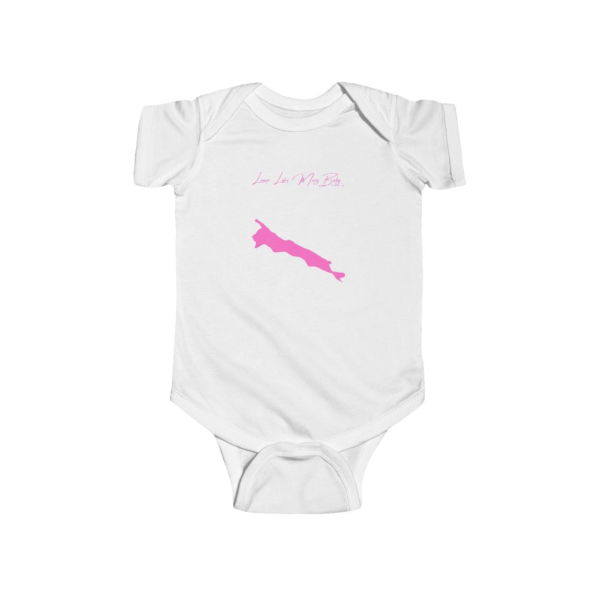 Arizona  Lower  Lake  Mary  Onesie  front  position  view  from  front  white.webp