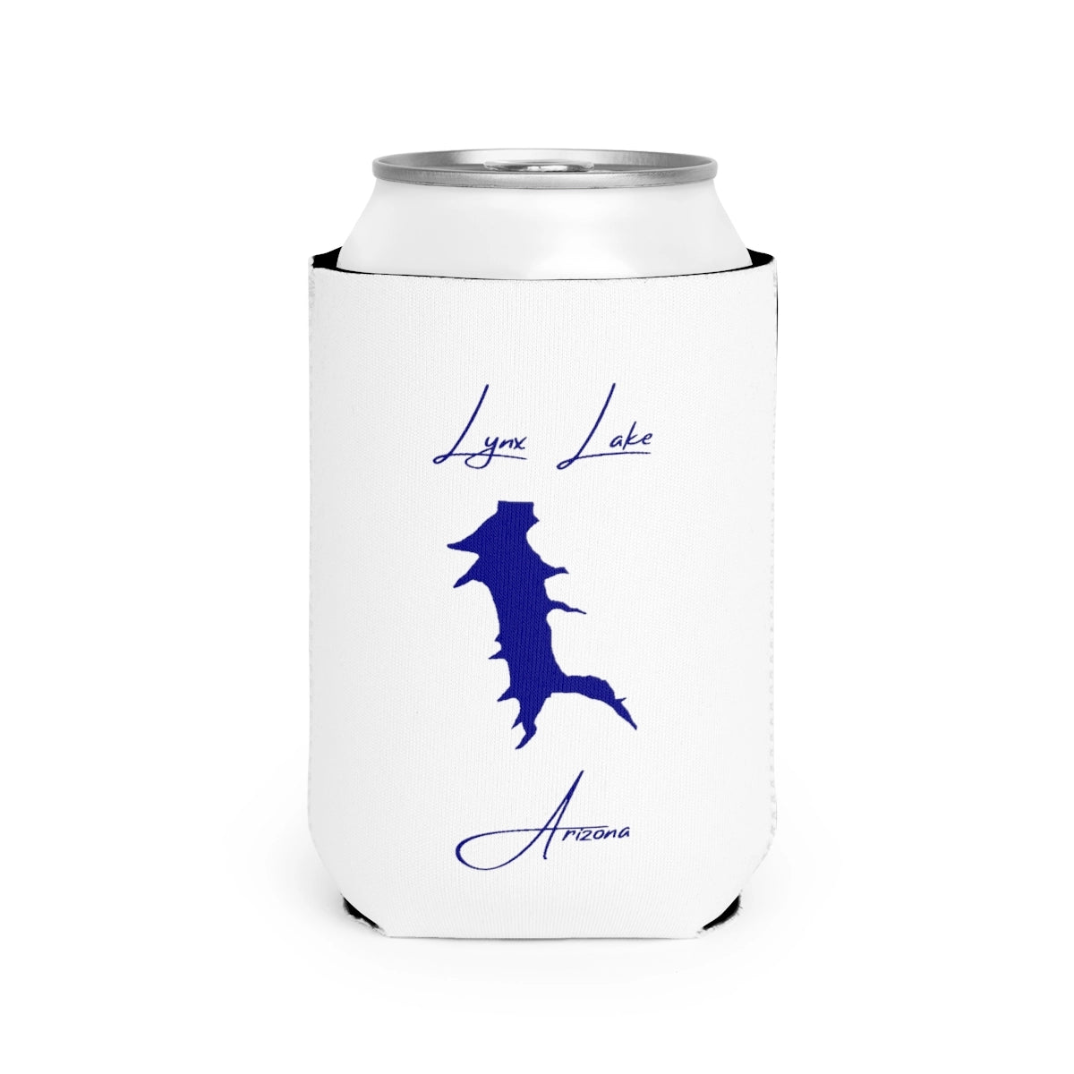 Arizona  Lynx  Lake  Can  Koozie  front  position  view  from  front-2  white.webp